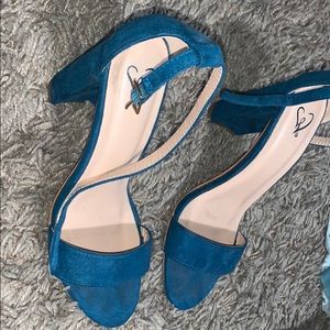 Blue heels